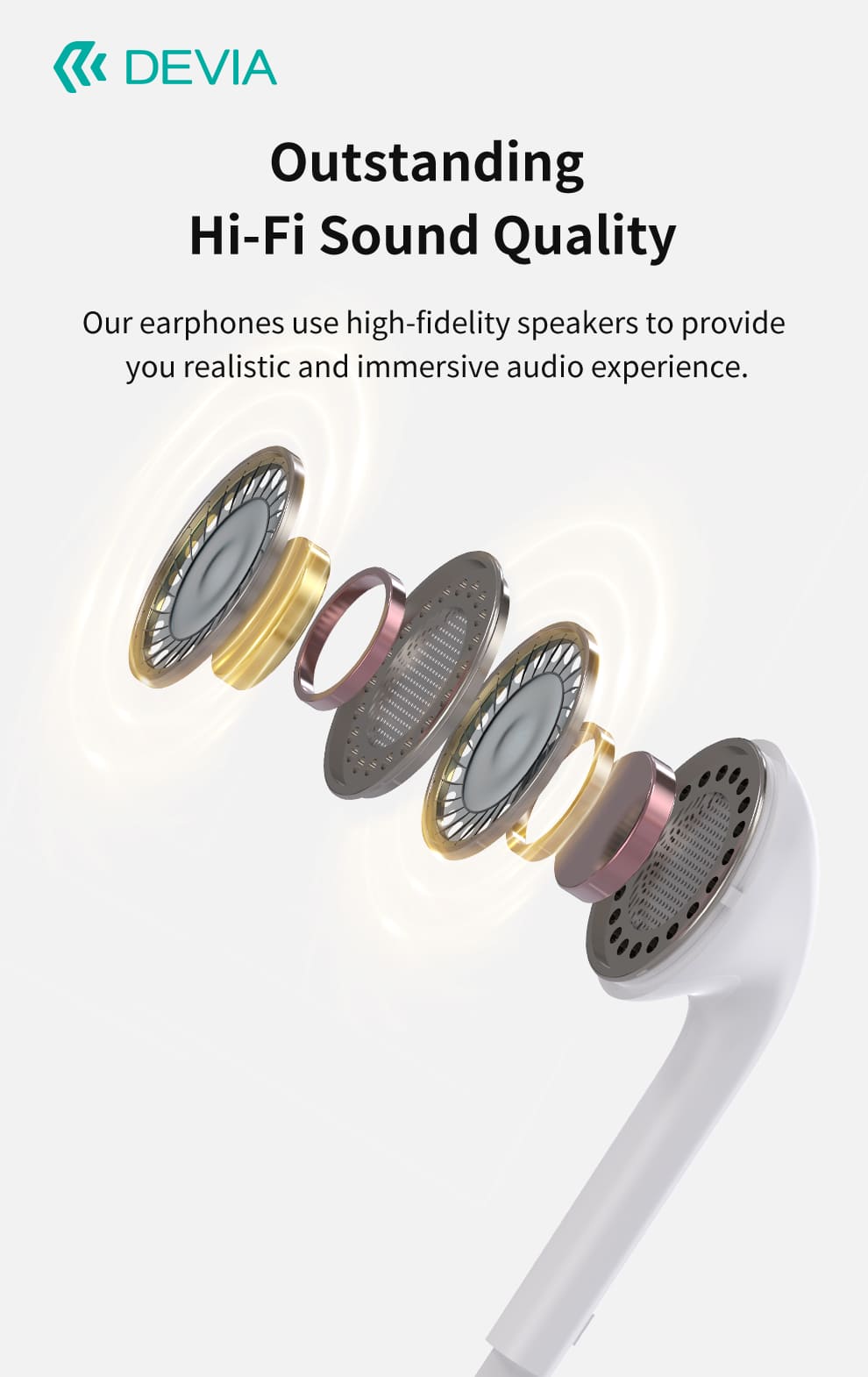 DEVIA Kintone Series Wired Earphone with Type-C Digital