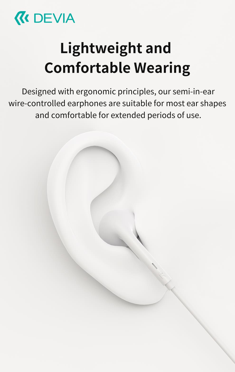 DEVIA Kintone Series Wired Earphone with Type-C Digital
