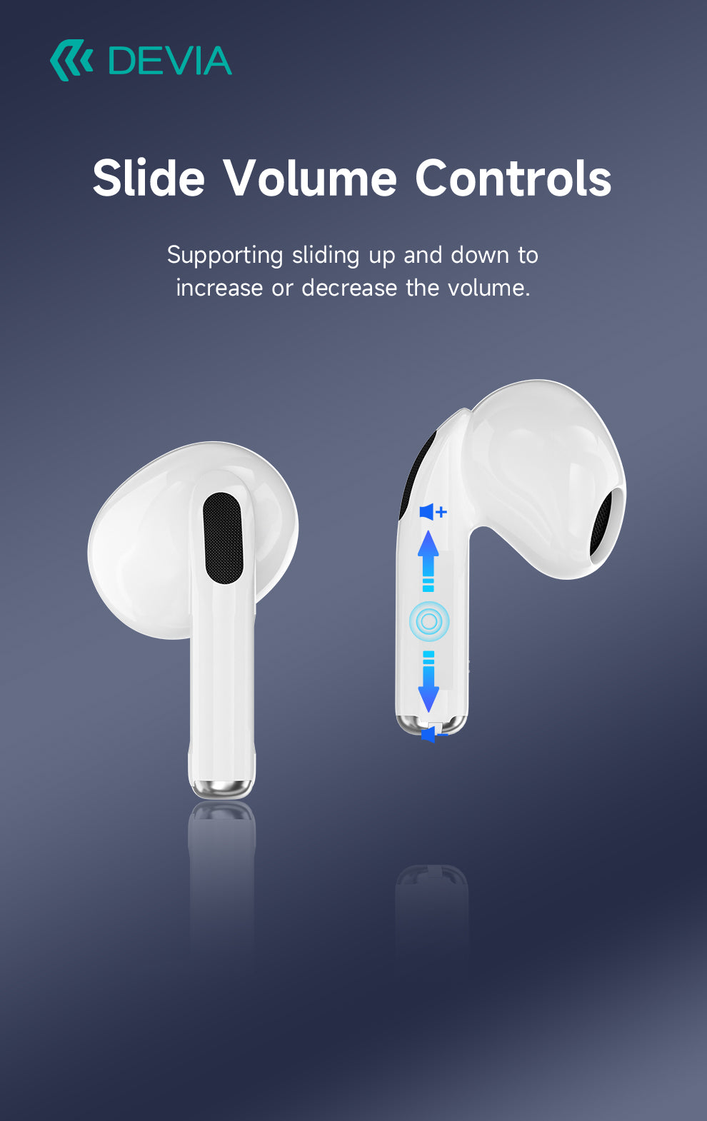 DEVIA Air buds Pods3 TWS Earphone, Full Function Version, Headset Battery 3.7V/35mAh