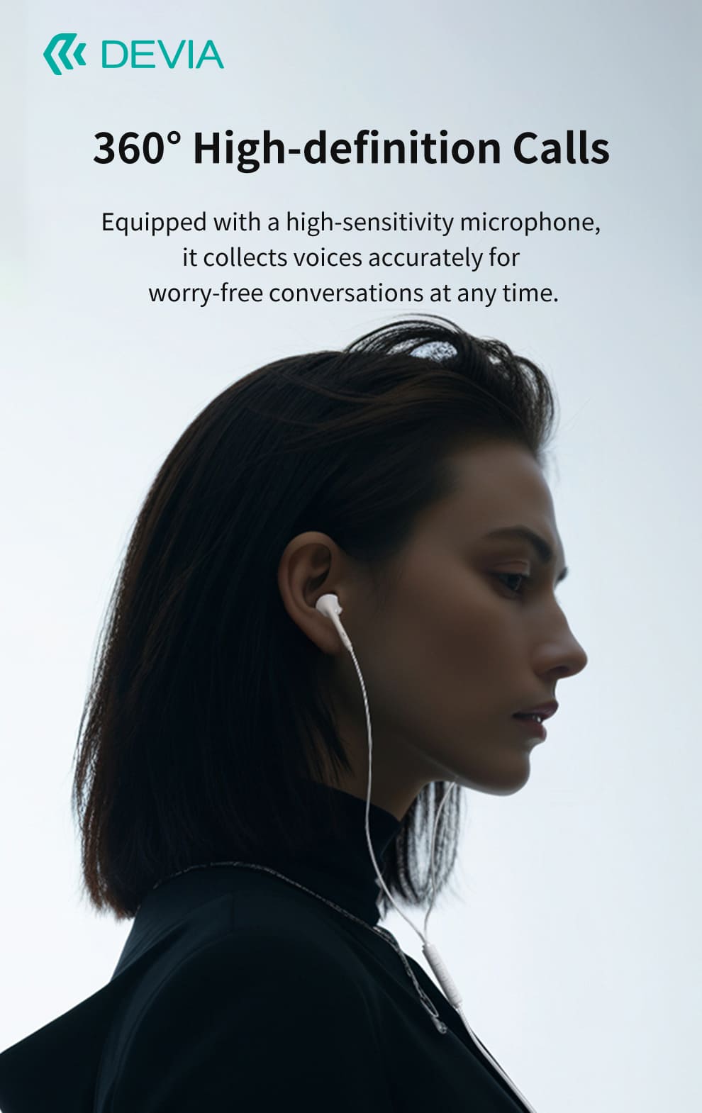 DEVIA Kintone Series Wired Earphone with Type-C Digital