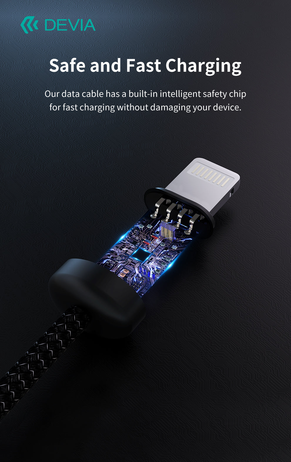 DEVIA Gracious Series USB-C to Lightning 27W Fast Cable 3A, 3M - Black    EC645