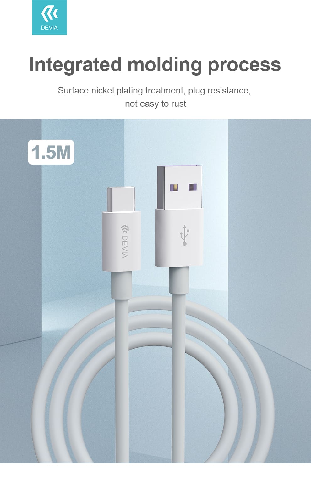 DEVIA EC306 Shark series supercharge USB to Type-C Cable