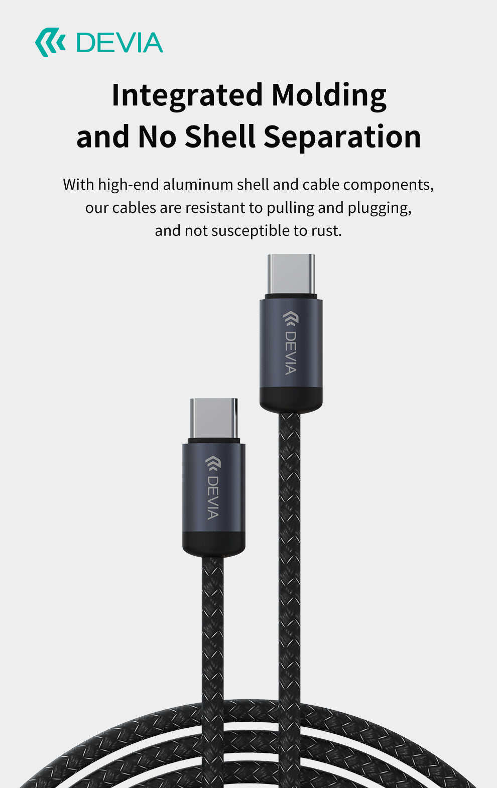 DEVIA Gracious Series USB-C to USB-C PD 60W Fast Cable
