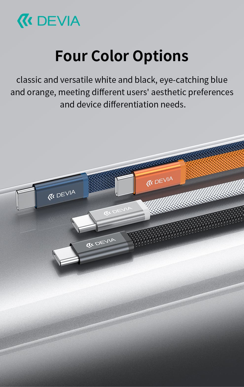 DEVIA Ultra3 PD 240W Cable USB-C to USB-C