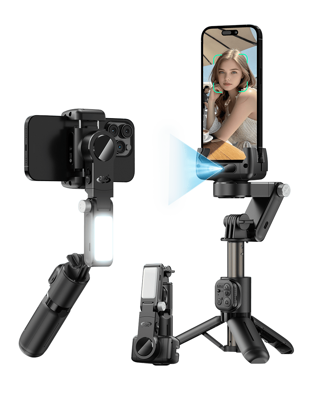 Ultra1 Multi-function AI Tracking Handheld Gimbal Shake