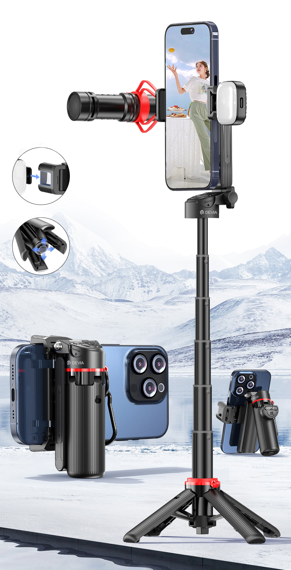 Pro2 Phone Asisst MINI Selfie Stick With Tripod Stand