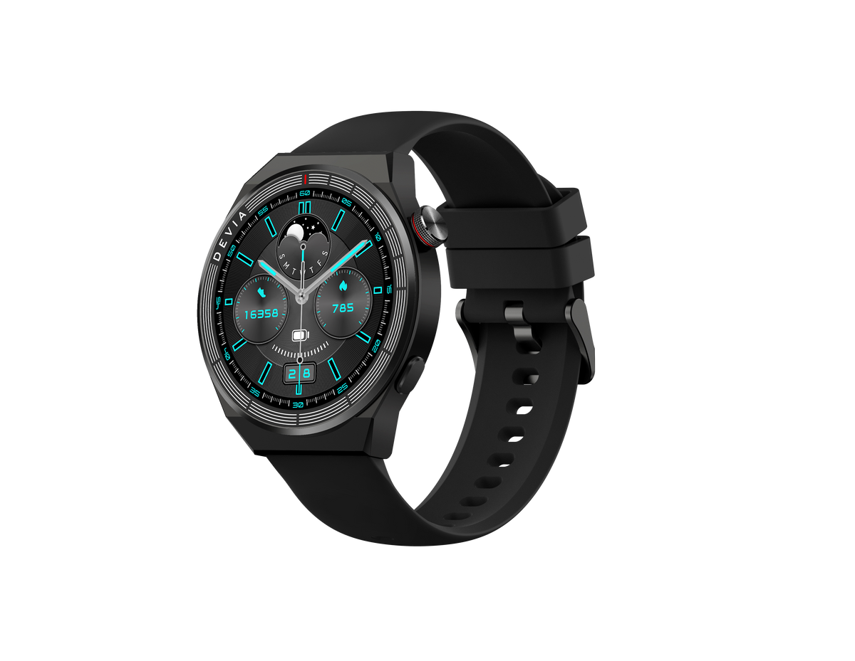 DEVIA Pro1(V2) Smart Watch, BTV5.3, Black