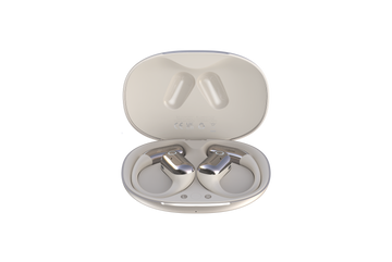 DEVIA OWS Ultra1 Open Wireless Earphone, BTV 5.3, Earphone 3.7V/60mAh, Case 3.7V/450mAh, Playing time 6hrs, Type-C Charging interface, EM043, Gold