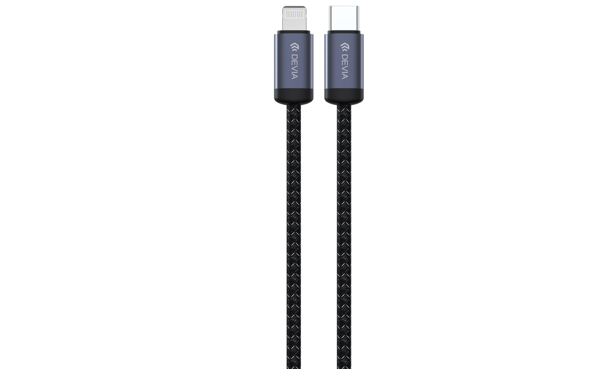 DEVIA Gracious Series USB-C to Lightning 27W Fast Cable 3A, 3M - Black    EC645