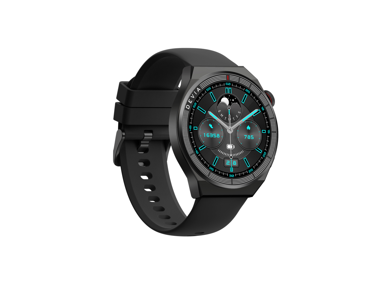 DEVIA Pro1(V2) Smart Watch, BTV5.3, Black