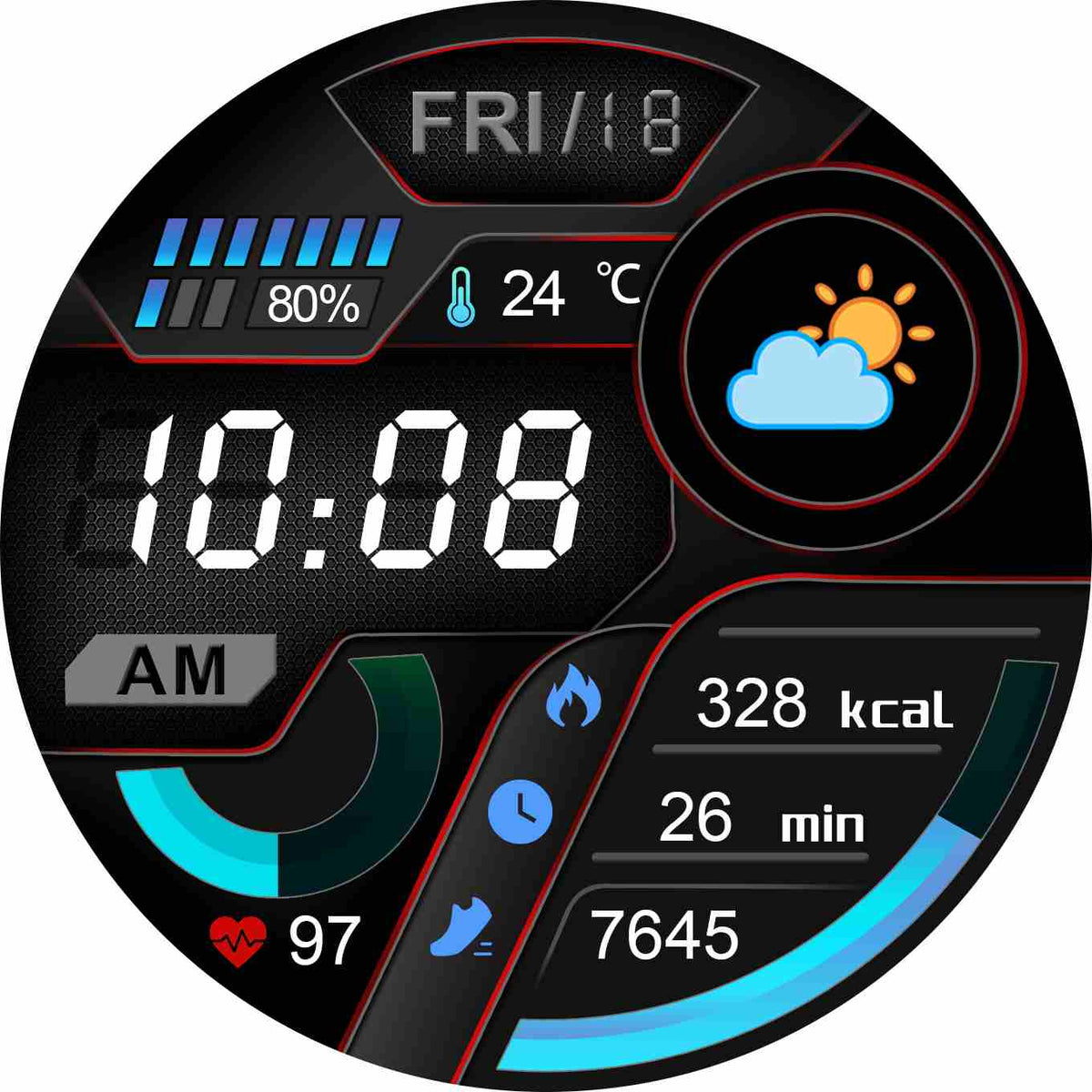 DEVIA WT3 Smart Watch, BTV5.3, Battery 390mAh