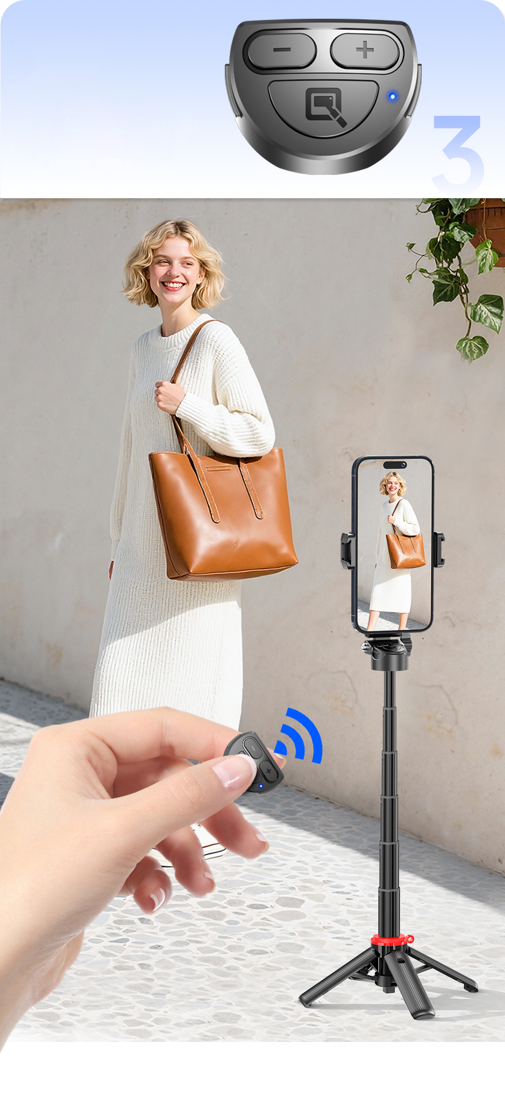 Pro2 Phone Asisst MINI Selfie Stick With Tripod Stand
