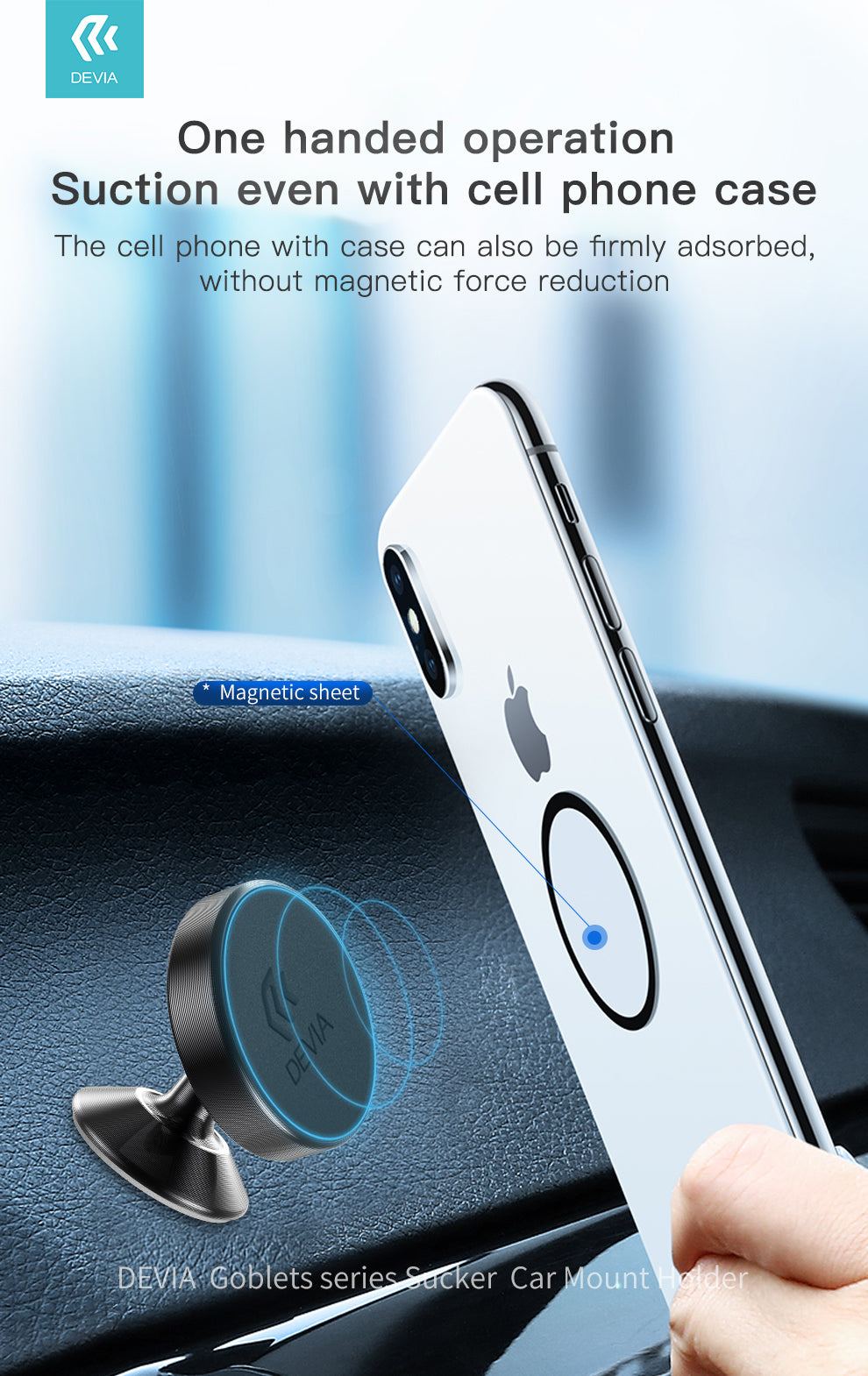 Devia Goblet series Sucker Car Mount Holder