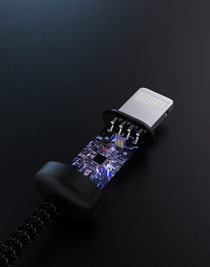 DEVIA Gracious Series USB-C to Lightning 27W Fast Cable 3A, 3M - Black    EC645