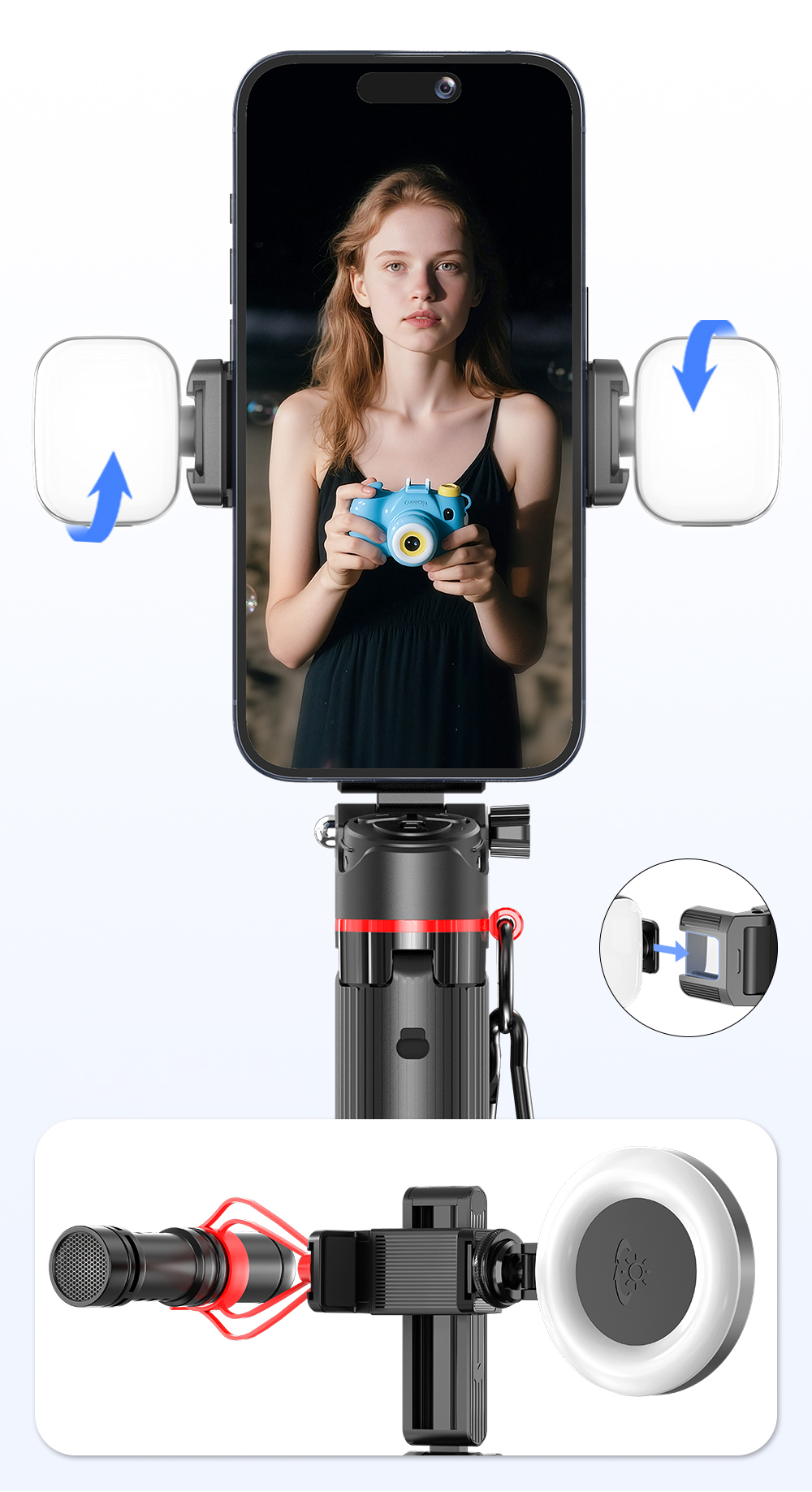 Pro2 Phone Asisst MINI Selfie Stick With Tripod Stand