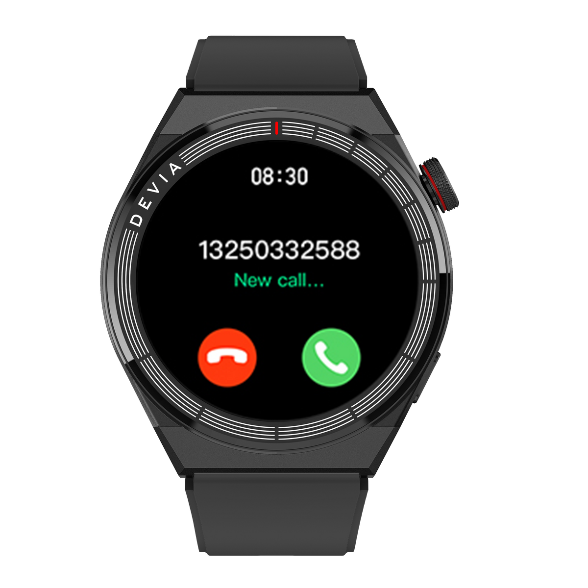 DEVIA Pro1(V2) Smart Watch, BTV5.3, Black