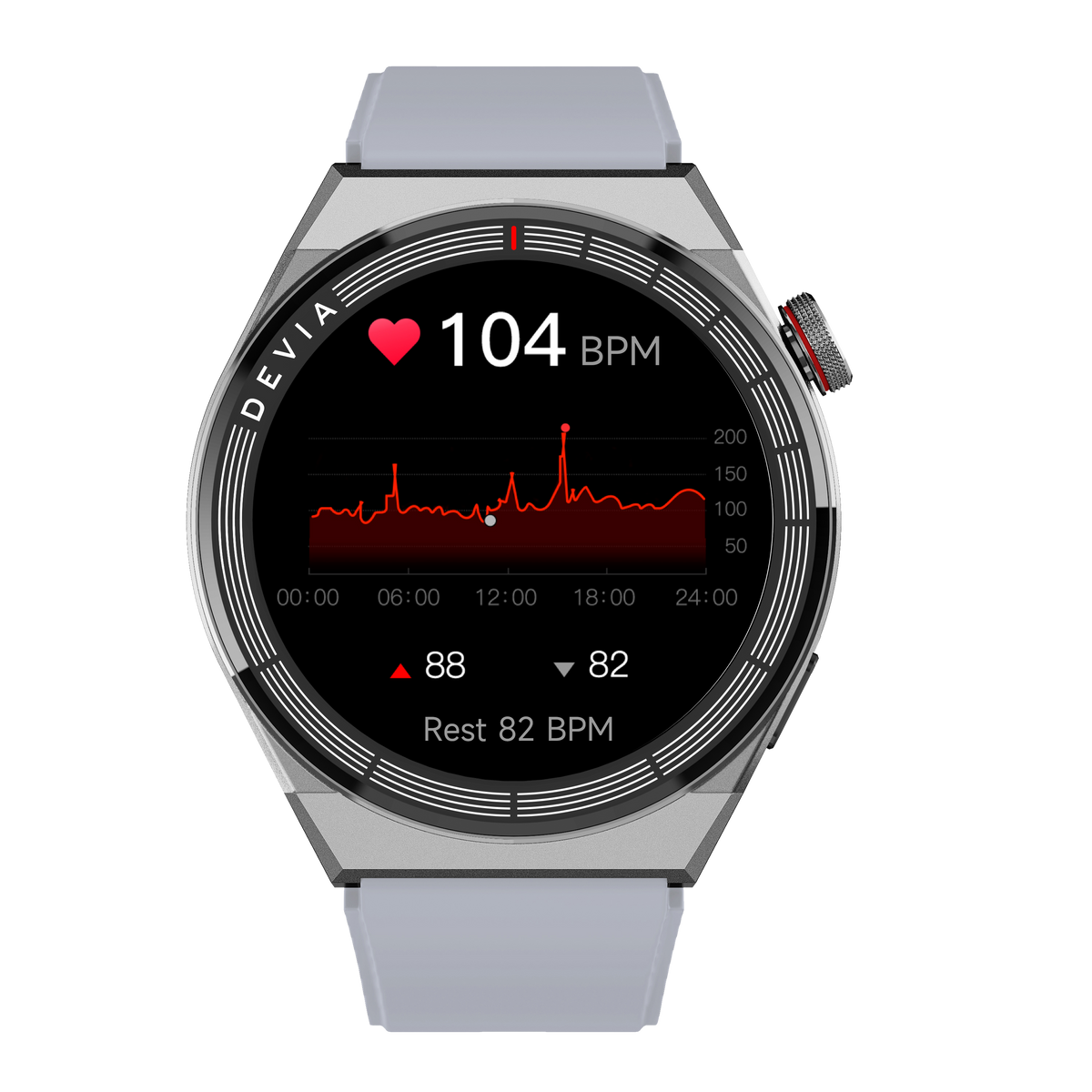 DEVIA Pro1(V2) Smart Watch, BTV5.3, Black