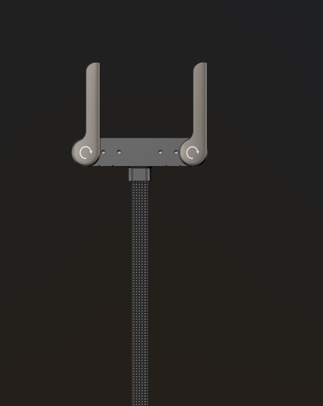 كابل DEVIA USB-C PD 240W قابل للتمدد 1 متر EC662، رمادي