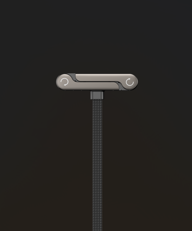 DEVIA USB-C PD 240W Stretchable Cable 1M EC662, Gray