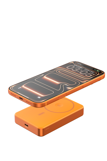 DEVIA Ultra14 22.5W Solid-State Magnetic Power Bank 10000mAh, Orange