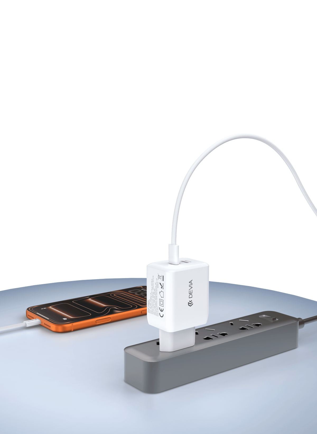 DEVIA Extreme Speed Series PD 45W 2C Quick Charger Set UK,GaN-015B